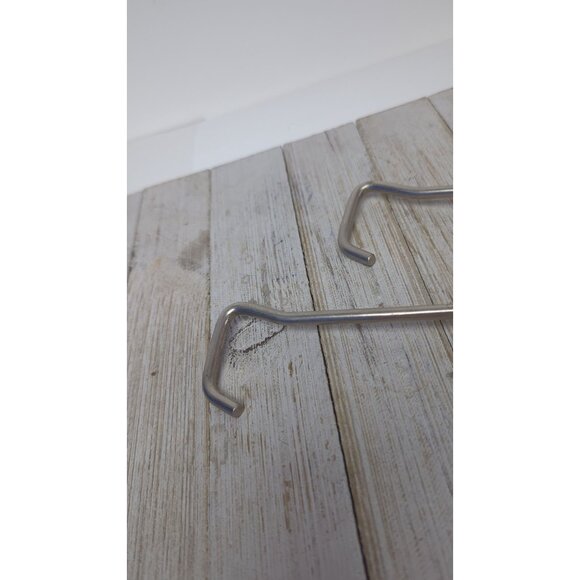 Set of 2 Red Wood Handle 7" Boot Hooks Pullers Vintage Western Cowboy Equestrian - Picture 3 of 3